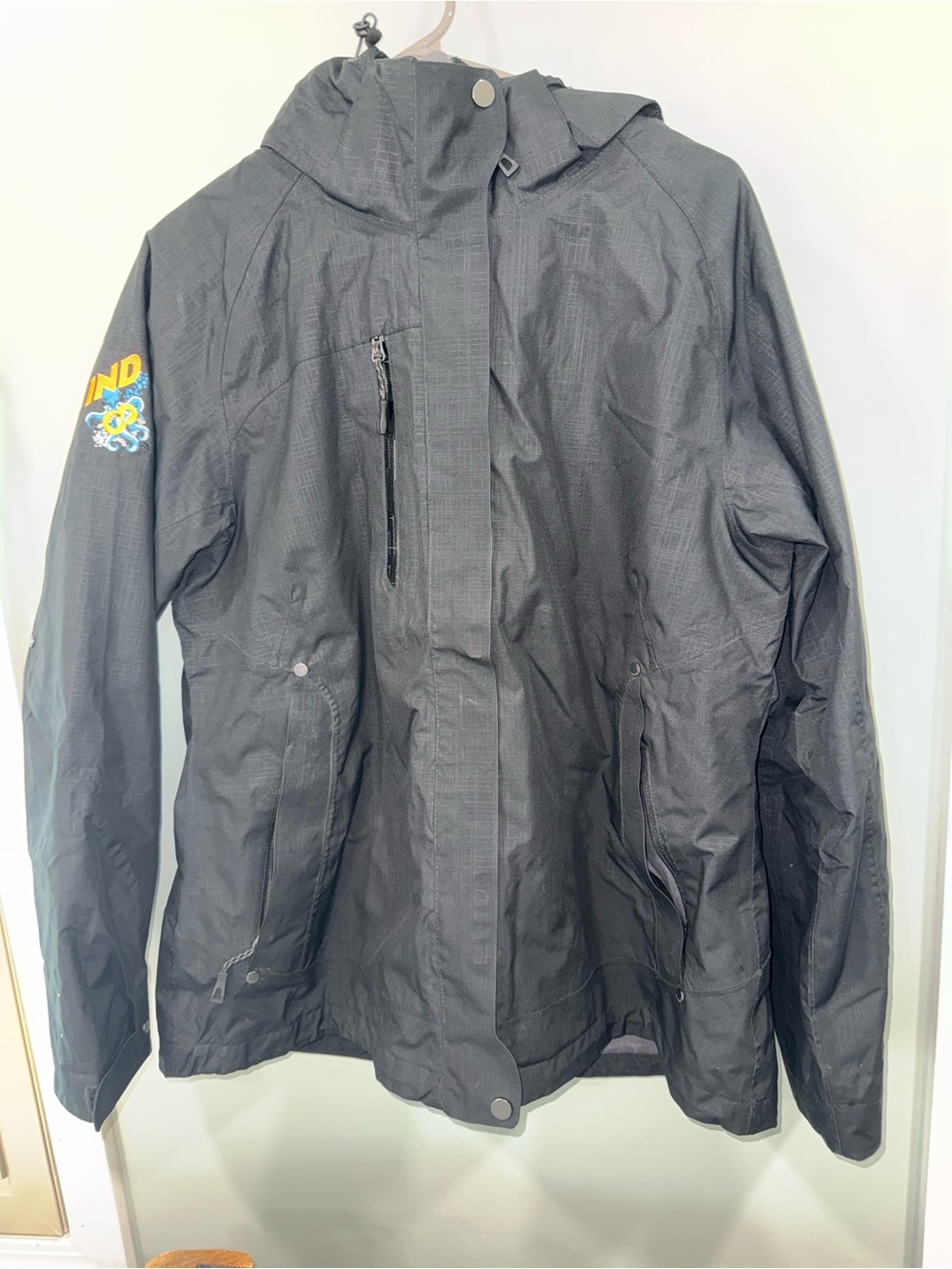 North End Ladies Black Ski & Snow Jacket - WarmFleece Lined